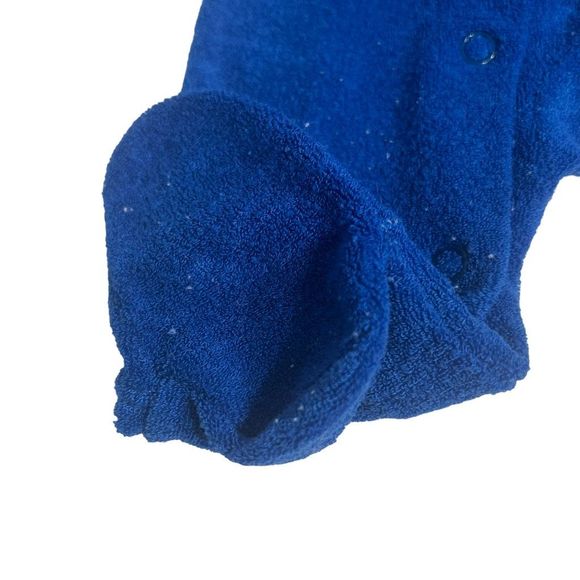 Vintage Carter’s Terry Cloth One Piece Footed Sleeper Romper Sz Med 12-18 Lbs - Picture 2 of 6